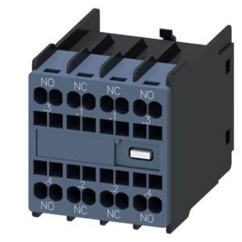 Picture of Abikontaktiplokk 2NO+2NC, peale, S00 S0, seeria 3RT2, 3RH21, 3RH24, vedruklemm, Siemens