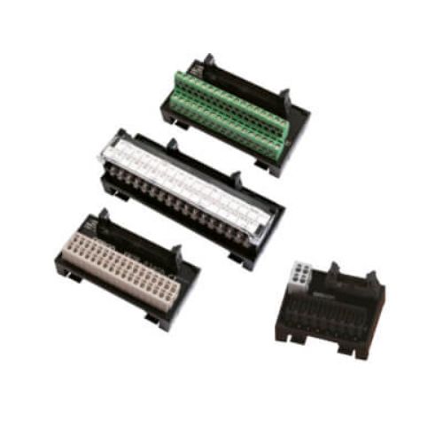 Picture of DIN-rail mounting terminal block, MIL34 socket, screw clamp, 34 points, general-purpose,push in spri