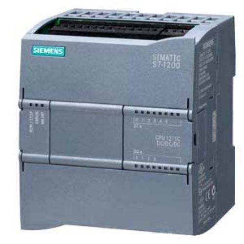 Picture of SIMATIC S7-1200, CPU 1211C, compact CPU, DC/DC/DC, onboard I/O: 6 DI 24 V DC 4 DO 24 V DC 2 A