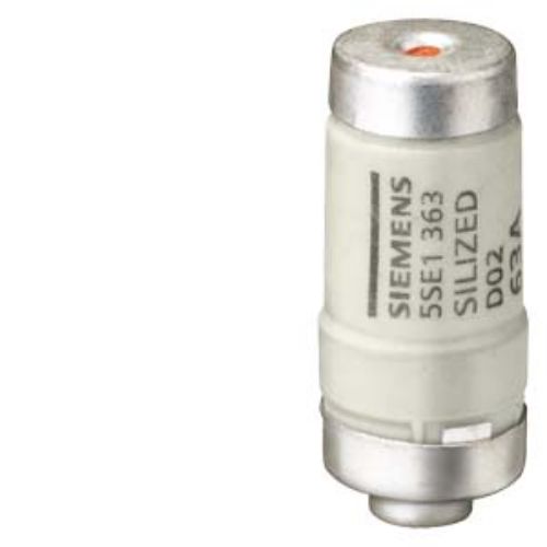 Picture of SILIZED FUSE LINK 400 V GR,SEMICOND.PROTECT.GR.D02 63 A ( min 10 tk ), Siemens