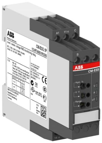 Picture of Pingekontrollirelee 1F, min 3-30V, 3-60A, max 30-300V, 60-600V, 1CO, 220-240VAC, ABB