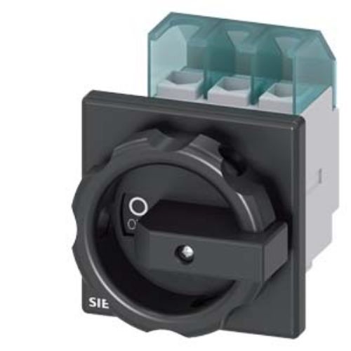 Picture of MAIN CONTROL SWITCH 3-POLE IU32, P/AC-23A AT 400V11,5KW FRONT MOUNTING FOUR-HOLE MOUNTING R, Siemens