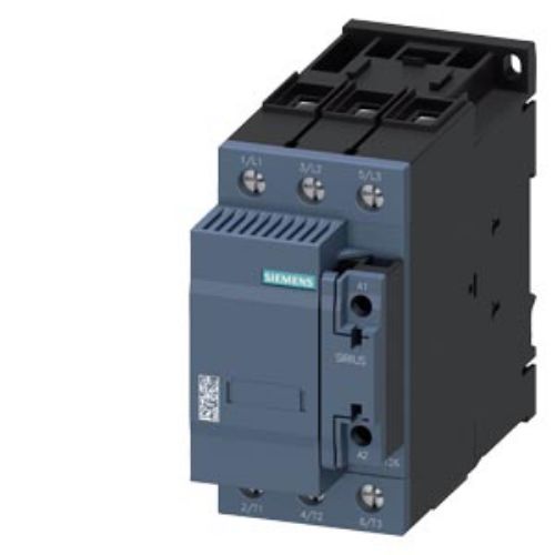 Picture of CONTACTOR, AC-6B, 50KVAR/400V, 1NO+1NC, 230V AC, 50HZ, 3-POLE, SIZE S2 SCREW TERMINAL, Siemens