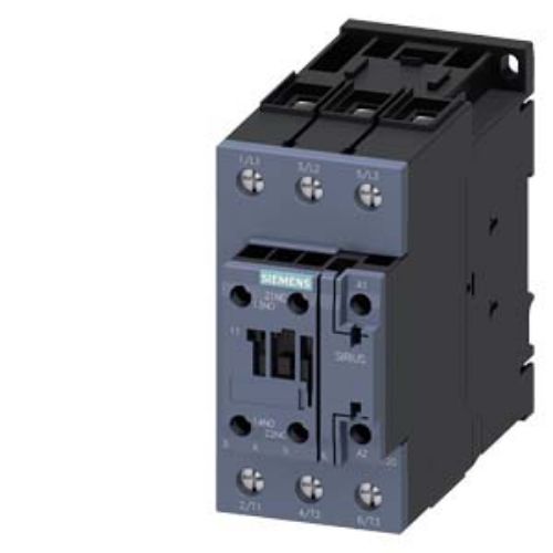 Picture of Kontaktor 3P, 37kW, 110VAC mähis, 1NO+1NC, S2, Siemens