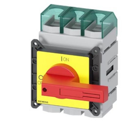 Picture of SENTRON, Switch disconnector 3LD, emergency switching-off switch, 3- pole, Iu: 160 A, opera, Siemens