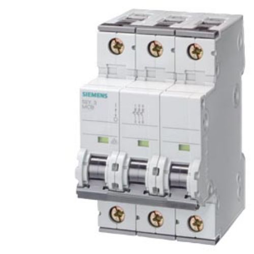 Picture of CIRCUIT BREAKER 400V 10KA, 3-POLE, C, 63A, D70MM, Siemens