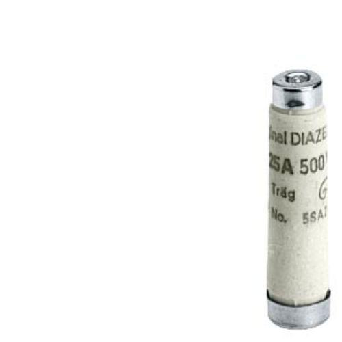 Picture of DIAZED FUSE LINK 500V TIME-LAG TNDZ SERIES SIZE DII, THREAD E16, 6A ( min 10 tk ), Siemens