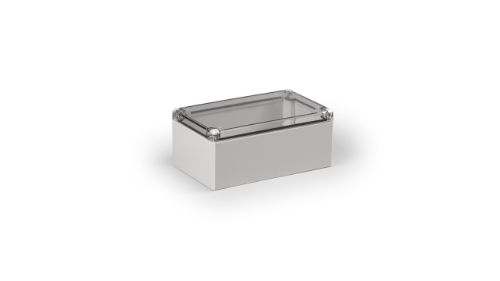 Picture of Polükarbonaatkarp Cubo D, 200x120x86mm, IP66/67, läbipaistva kaanega, sile sein, Ensto