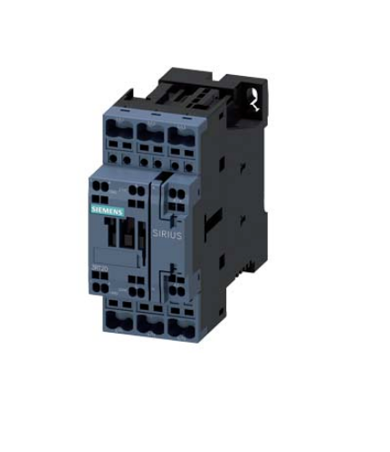 Picture of Kontaktor 3P, 11kW, 25A/AC-3, 24VDC, diood, 1NO+1NC, S0, vedruklemm, Siemens