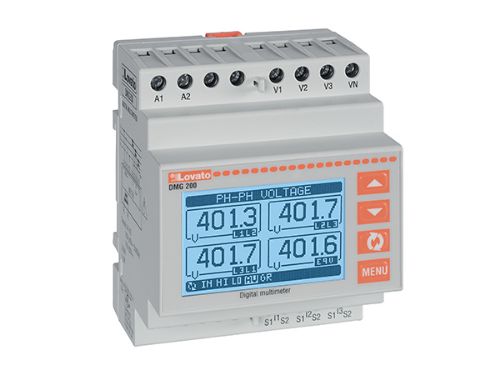 Picture of Võrguanalüsaator DMG210, DIN-liistule LCD RS485 Modbus täpsus 0.5 akt.en klass1 reakt.en klass 2