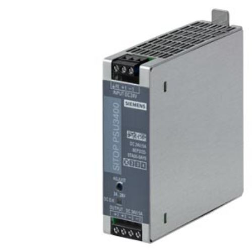 Picture of SITOP PSU3400 24 V/5 A Stabilized power supply Input: 24 V DC (14…32 V) Output: 24 V DC/5 A