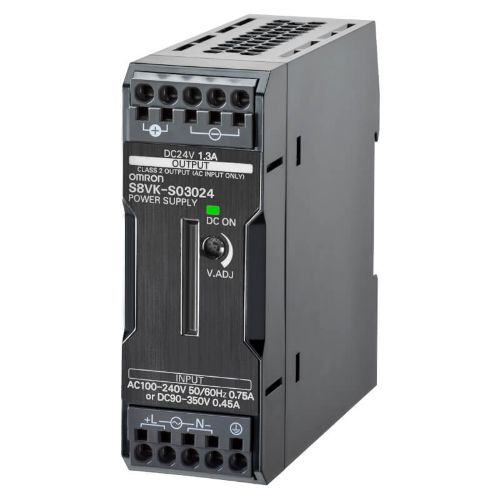 Picture of Toiteplokk S8VK-S, 24VDC 1.3A 30W, 100-240VAC/90-350VDC, vedruklemm, Omron