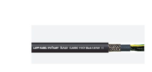 Picture of Kaabel ÖLFLEX® CLASSIC 110 CY BLACK 7G4mm2 (0,6/1kV) varjestatud, kiuline, nr.sooned, must