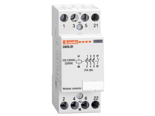 Picture of Moodulkontaktor CN25, 3NO+1NC, 25A AC1, 230VAC/DC, 2 moodulit, Lovato