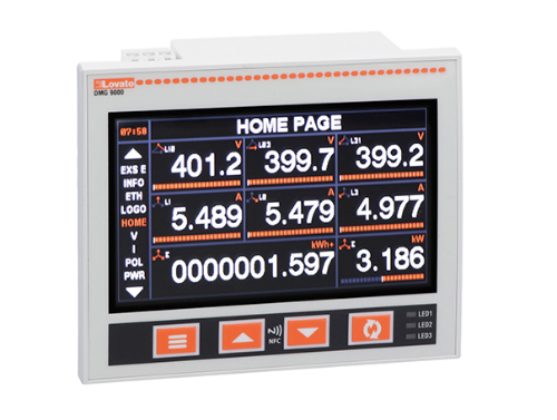 Picture of Võrguanalüsaator DMG7500, LCD, RS485, täpsus 0.2, laiendatav max. 3 moodulit, IP65, Lovato