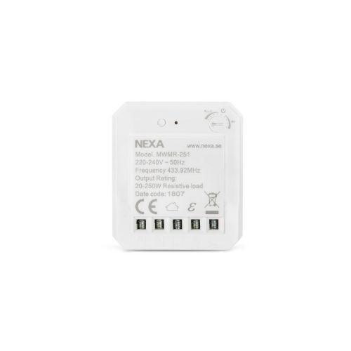 Picture of MWMR-251 Vastuvõtja-dimmer seadmetoosi LED-ile 230V max. 3-120W 40x45x15mm NEXA