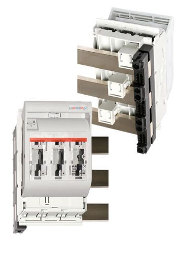 Picture of Sularilüliti horisontaalne, 3P, DIN-00/000, 160A, 690VAC, Latisüsteemile 60mm,Mersen