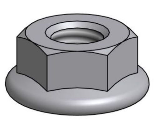 Picture of HEXAGON FLANGE NUT M8 DIN6923 A2