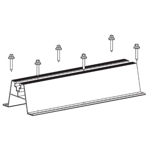 Picture of Kinnitus trapetsprofiilile L320 (110x60)  + 6 kruvi  , CORAB Solar