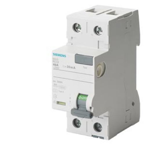 Picture of Rikkevoolukaitse 5SV, 2P, 63A, 300mA, A, Siemens