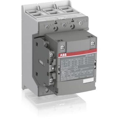 Picture of Kontaktor AF116 3P, 116A, 55kW AC-3, 1NO+1NC, 100-250VAC/DC, ABB