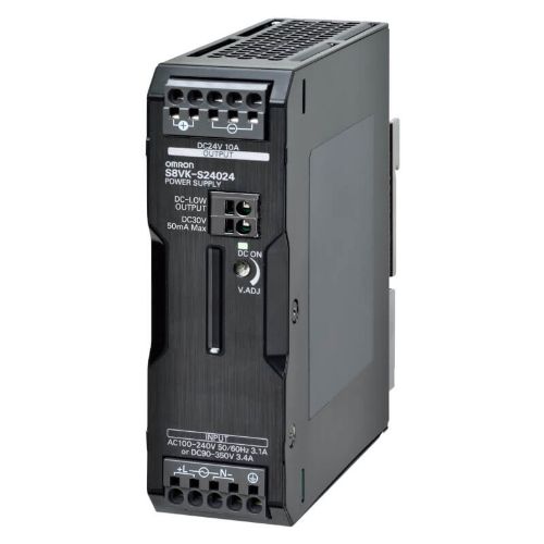 Picture of Toiteplokk S8VK-S, 24VDC 10A 240W, 100-240VAC/90-350VDC, vedruklemm, Omron