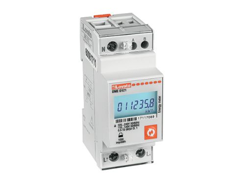 Picture of Moodularvesti 1F 63A MID 1-tariif, RS485 Modbus RTU, klass B, laius 2mood, DMED1 LOVATO