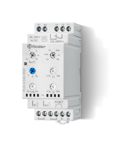 Picture of Voolukontrollirelee(moodul) 70.51, 1F, min ja max, 0.05-16AAC/DC, 1CO, 240VAC/DC, Finder