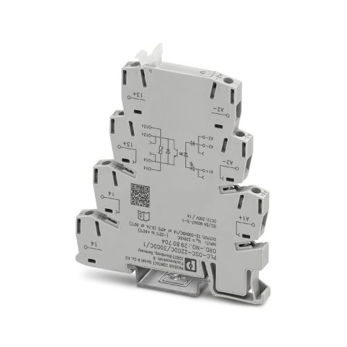 Picture of Minirelee(pooljuht) + pesa ( 6.2 mm ) ,1NO, 3A, (1-300VDC), sisend 220VDC, LED, ( kruviklemm), Ph