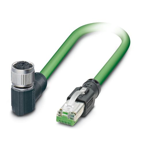 Picture of Võrgukaabel EtherCAT/ProfiNET, 90 pesa M12 4-pin, RJ45, 5m, Phoenix