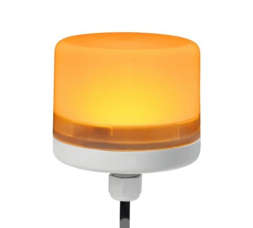 Picture of Signaaltuli E-LITE, ORANŽ, Ø70, pidev, LED, 24VDC, IP66-IK06, kaabel 1m, SIRENA