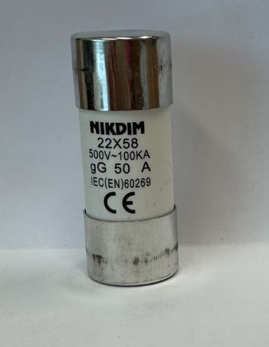 Picture of Silindriline sular 22x58 50A gG, 500VAC Nikdim