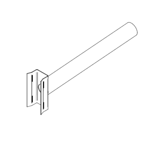 Picture of Erikonsool 1m / 60mm vitskinnitusplaadiga koonilisele mastile