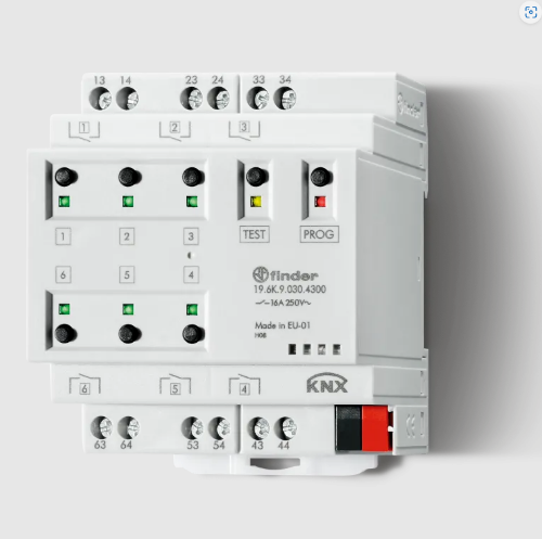 Picture of Relee 19.6, väljundmoodul 6 NO/NC, 16A, KNX, Finder