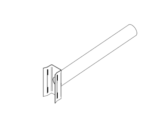 Picture of Erikonsool 0,5m / 60mm vitskinnitusplaadiga koonilisele mastile