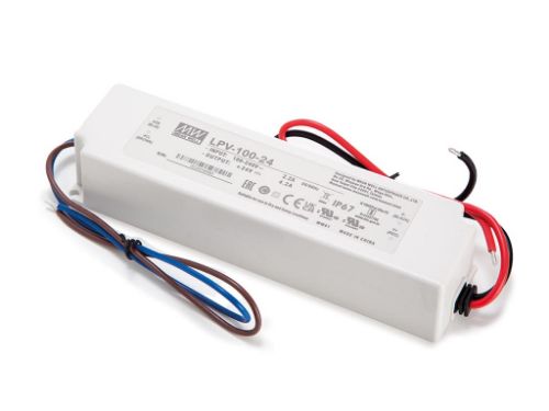 Picture of Toiteplokk LPV LED-le 100W 24VDC 4.2A IP67 52x190x37mm Mean well