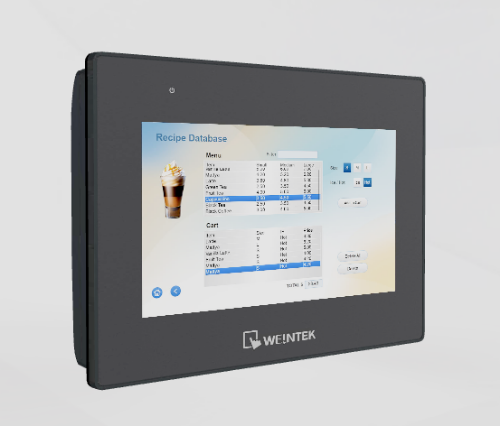 Picture of Weintek HMI 7'' TFT 4:3 800x480 RS232/RS485 USB Ethernet, Weintek