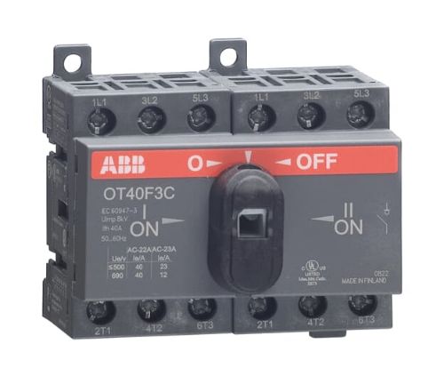 Picture of Ümberlüliti 3P, AC22 500V/40A 690V/40A, AC23 500V/23A 690V/12A, ABB