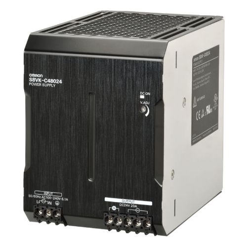 Picture of Toiteplokk S8VK-C, 24VDC 20A 480W, 100-240VAC/90-350VDC, Omron