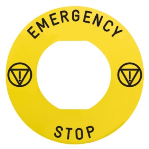 Picture of Ohulüliti KOLLANE ketas ø60 mm Emergency-Stop, XB4, XB5, Schneider