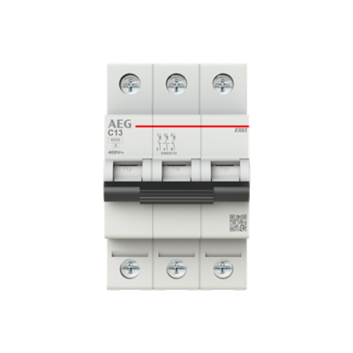 Picture of Moodulkaitselüliti EX60, 3P, 13A, C, 6kA, AEG