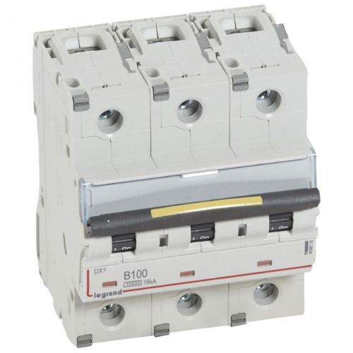 Picture of Moodulkaitselüliti DX3, 3P, 100A, B, 10kA/16kA, 4.5mod, Legrand