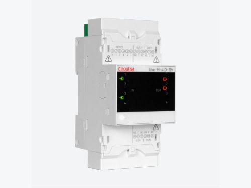 Picture of Line-M-4IO-RV, laiendusmoodul Line- seeria jaoks, 4DI(230VAC)/4DO (relee), Circutor