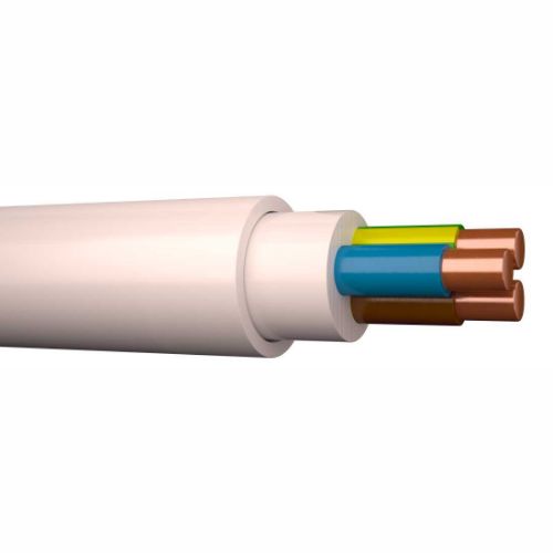 Picture of Kaabel XPJ-HF D 3x1.5mm2 (koro-ta) Dca, K100, valge, ø8mm, HF, 500V, Prysmian