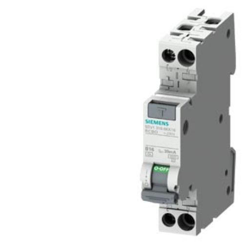 Picture of Kombikaitselüliti 1P+N, 10A, B, 6kA, 30mA, A, 1mod, Siemens